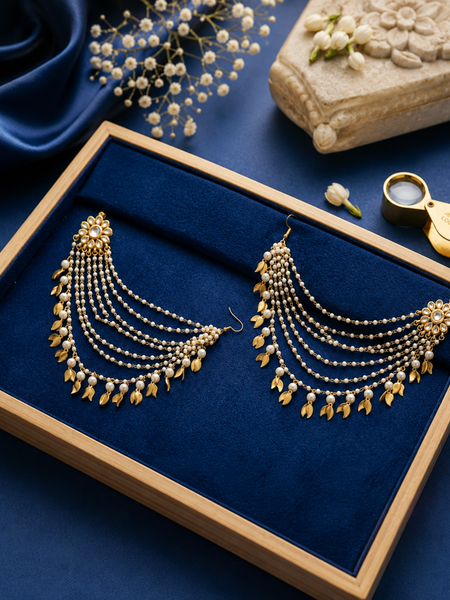 GOLD PLATED ETHNIC KAAN CHAIN
