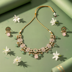 Multi Kundan Polki Classic Necklace Set