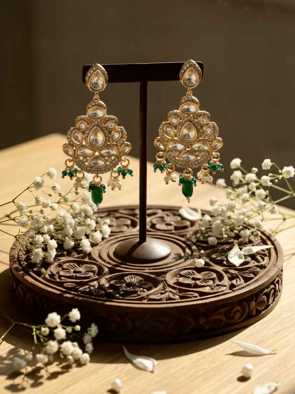 Green Designer Danglers