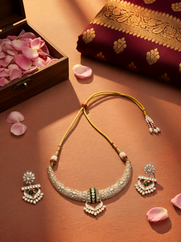 Green Hasli Style Necklace Set