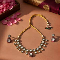 Multi Kundan Traditional Necklace Set