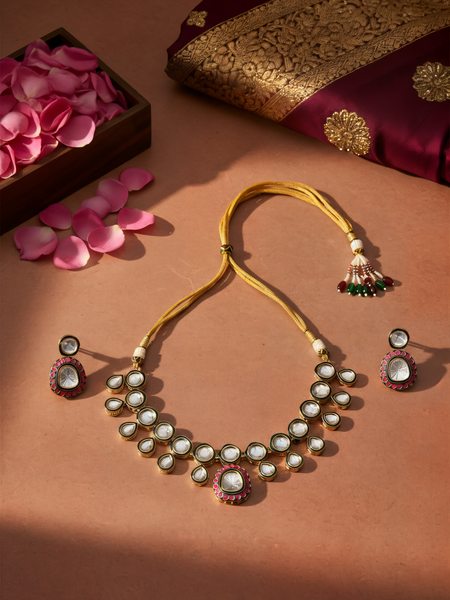 Multi Kundan Traditional Necklace Set