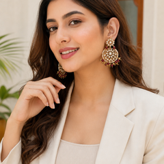 Gold Plated Ethnic Earrings