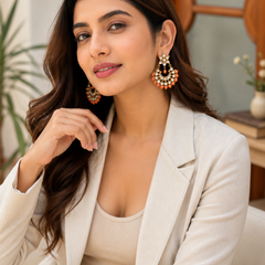 Gold Plated Ethnic Earrings