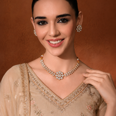 ROSHNI KUNDAN CHOKAR SET WITH EARRINGS