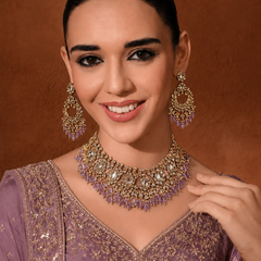 SUNDARBAN CHOKAR SET WITH EARRINGS