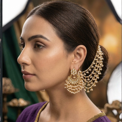 GOLD PLATED ETHNIC KAAN CHAIN