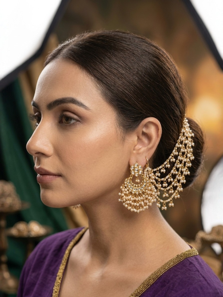 GOLD PLATED ETHNIC KAAN CHAIN