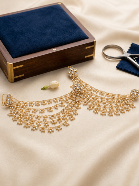 GOLD PLATED ETHNIC KAAN CHAIN