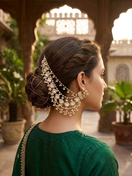 GOLD PLATED ETHNIC KAAN CHAIN