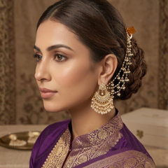 GOLD PLATED ETHNIC KAAN CHAIN