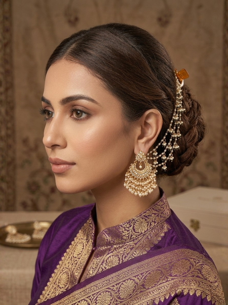 GOLD PLATED ETHNIC KAAN CHAIN