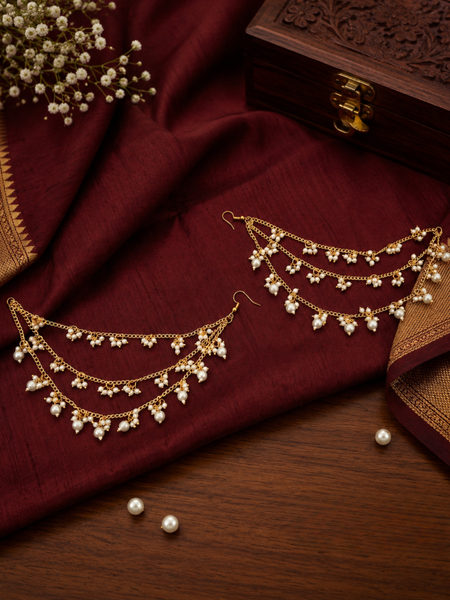 GOLD PLATED ETHNIC KAAN CHAIN