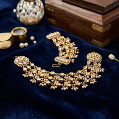 GOLD PLATED ETHNIC KAAN CHAIN