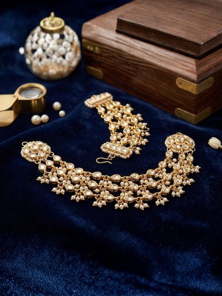 GOLD PLATED ETHNIC KAAN CHAIN