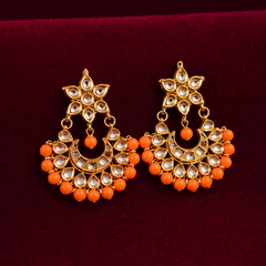Gold Plated Ethnic Earrings