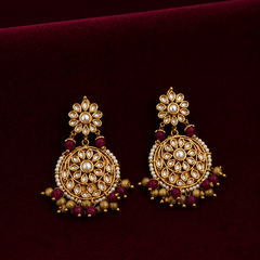Gold Plated Ethnic Earrings