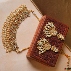 RAJWADA NECKLACE SET WITH EARRINGS