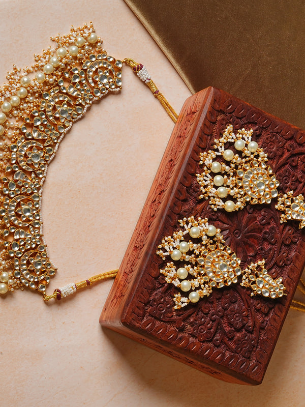 RAJWADA NECKLACE SET WITH EARRINGS