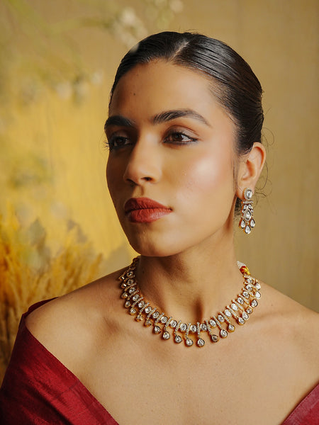 SHAAN-E-KUNDAN HAAR WITH EARRINGS