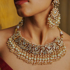 RAJWADA NECKLACE SET WITH EARRINGS