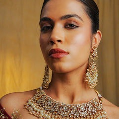 RAJWADA NECKLACE SET WITH EARRINGS
