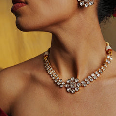 ROSHNI KUNDAN CHOKAR SET WITH EARRINGS