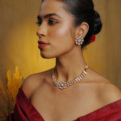 ROSHNI KUNDAN CHOKAR SET WITH EARRINGS