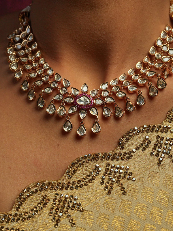 RAAJSI KUNDAN SET WITH EARRINGS
