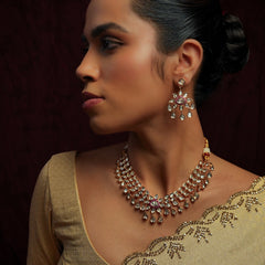 RAAJSI KUNDAN SET WITH EARRINGS