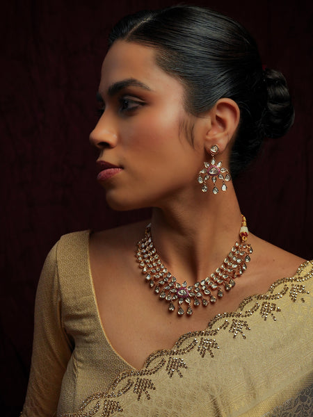 RAAJSI KUNDAN SET WITH EARRINGS