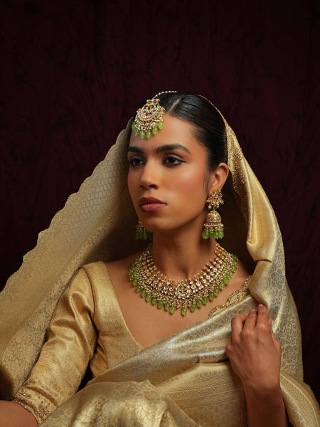 RAUNAK-E-DULHAN CHOKAR SET WITH EARRINGS & MAANGTIKKA