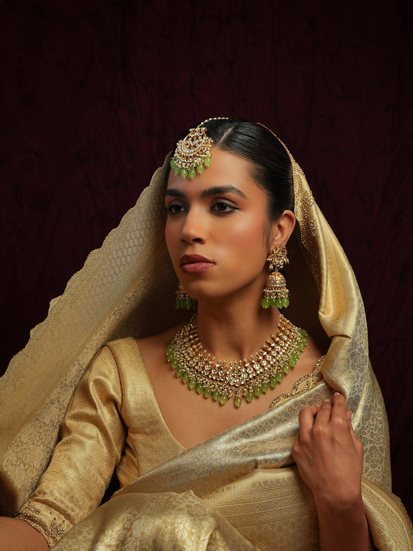 RAUNAK-E-DULHAN CHOKAR SET WITH EARRINGS & MAANGTIKKA
