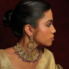 SUNDARBAN CHOKAR SET WITH EARRINGS