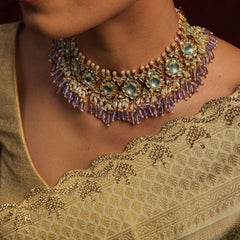SUNDARBAN CHOKAR SET WITH EARRINGS
