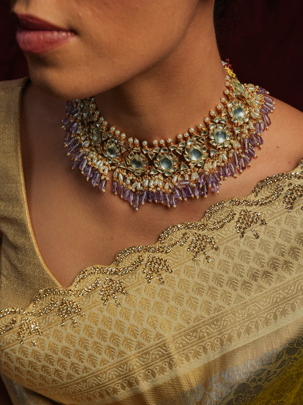 SUNDARBAN CHOKAR SET WITH EARRINGS