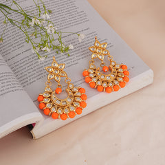 Gold Plated Ethnic Earrings