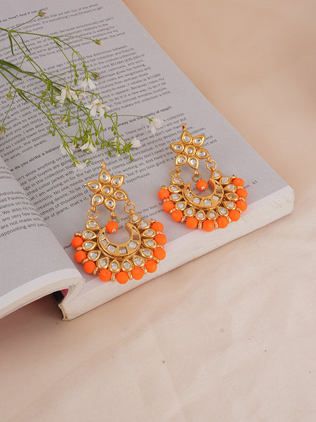 Gold Plated Ethnic Earrings