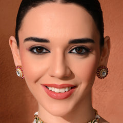 Multi Kundan Ethnic Necklace Set