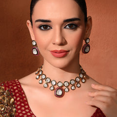 Multi Kundan Traditional Necklace Set