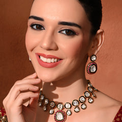 Multi Kundan Traditional Necklace Set