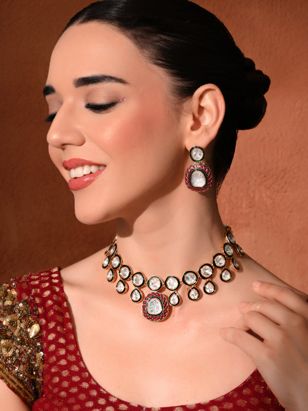 Multi Kundan Traditional Necklace Set