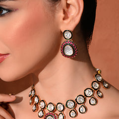 Multi Kundan Traditional Necklace Set