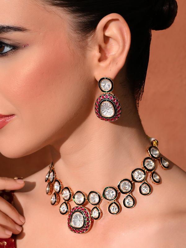 Multi Kundan Traditional Necklace Set