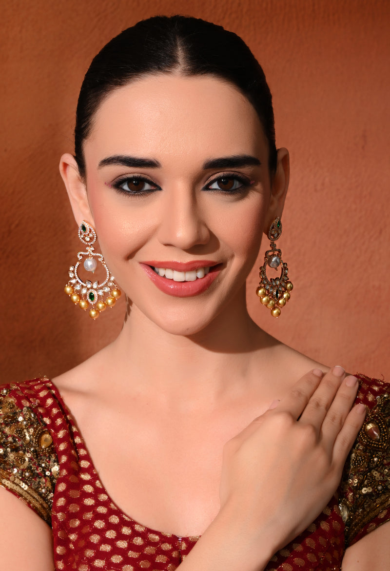 Premium Green Statement Danglers