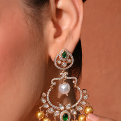 Premium Green Statement Danglers