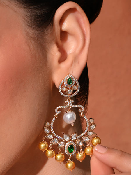 Premium Green Statement Danglers
