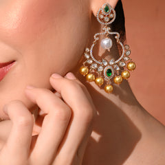 Premium Green Statement Danglers