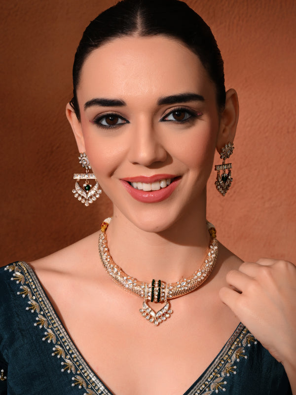 Green Hasli Style Necklace Set