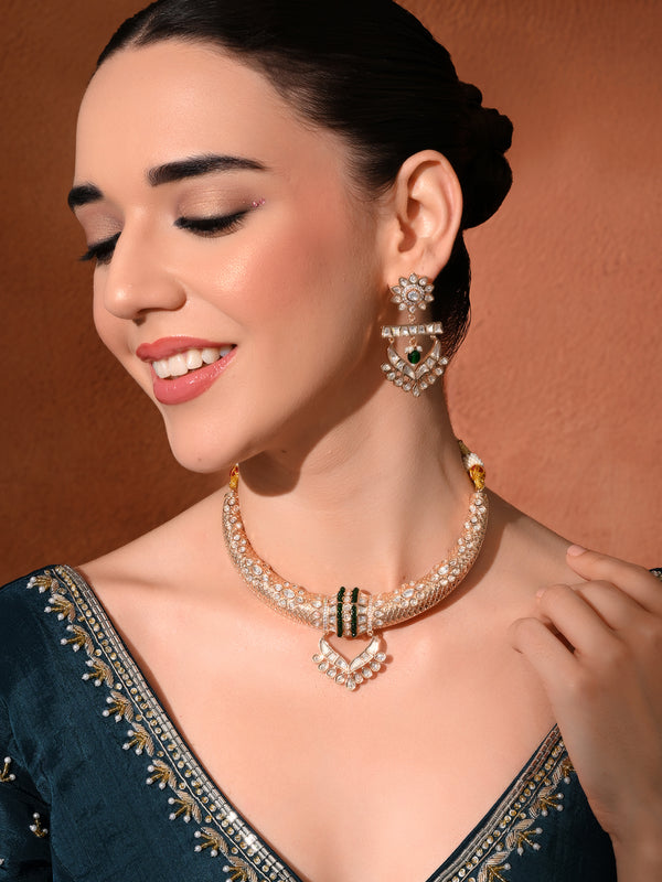 Green Hasli Style Necklace Set